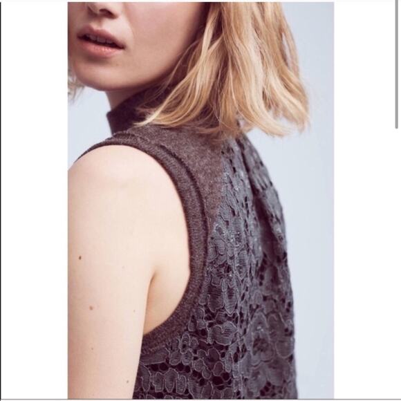 Anthropologie lace knit top - Picture 2 of 12